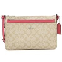 ราคา #ส่งฟรี EMS‼️ ของแท้ % COACH F58316 EAST/WEST CROSSBODY WITH POP UP POUCH IN SIGNATURE (SVCYY) [MCF58316SVCYY] (1135243944)
