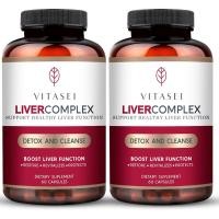 ราคา VITASEI Liver Cleanse Detox & Repair, Liver Complex W/Milk Thistle Extract, Garcinia, Curcumin C3, รองรับผลิตภัณฑ์เสริมอาหารสมุนไพร, สูตรดีท็อกซ์สําหรับผู้หญิงและผู้ชาย, 60 แคปซูล (Pac (51712410866)