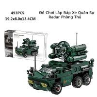 ราคา ชุดของเล่นประกอบยานพาหนะทหารเรดาร์ป้องกัน – ชิ้นส่วน 493 โมเดลรถทหาร 6 ล้อ (42322997501)