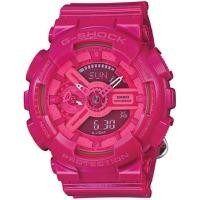 ราคา Casio G-Shock Mini นาฬิกาข้อมือผู้หญิง สายเรซิ่น รุ่น GMA-S110CC-4A - สีชมพู (283187552)