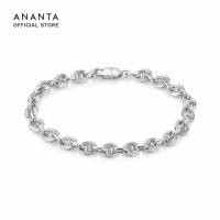 ราคา ANANTA Marque Chain Bracelet, Fine สร้อยข้อมือเงินชุบทองขาว (53859645370)