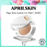 ราคา [APRILSKIN] Magic Snow Cushion 4.0 (หลัก+รีฟิล) | หมอนอิงฐานเรียบ | แต่งหน้าเกาหลี (57056110419)