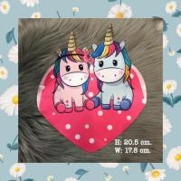 ราคา ตัวเย็บลายยูนิคอร์นคู่ (ไม่มีกาว) เป๋าสาน DIY งานเย็บติดเสื้อ อาร์มติดเสื้อ เย็บติดกางเกง ติดกระเป๋าผ้า ตกแต่งเสื้อผ้า (4935253944)