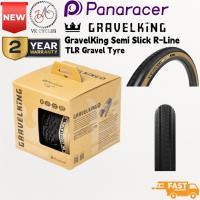 ราคา Panaracer GravelKing SS R-Line 700x35C TLR Semi Slick Gravel Tyre Black Amber Fast Rolling Japan (45803398107)