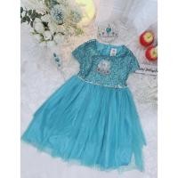 ราคา ชุดเดรสเจ้าหญิงเอลซ่ามือสอง**ป้าย Disney Store ไซส์7-8 ขวบ/อก 28 นิ้ว** Dress ออกงาน สีฟ้าเอลซ่าสุดน่ารัก Elsa301 (22477956234)