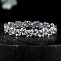 ราคา สร้อยข้อมือเงิน sterling 925 ประดับเพชรคาร์บอนสูง รูปทรงตัดทับทิม พร้อมประกายสวยงาม เป็นของขวัญพิเศษสำหรับเธอ (40818342720)