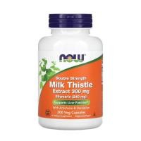 ราคา BB 08/2028 ซิลิมารินสูตรเข้มข้นสองเท่า ขนาด 300 มก. บรรจุ 200 แคปซูล NOW Foods Silymarin Milk Thistle Extract (28629298250)