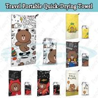 ราคา Line Friends 40*80 ซม. ผ้าขนหนูแห้งเร็ว Essential ผ้าเช็ดตัวแบบพกพาสําหรับ Travel Unisex Face Towel (51001097627)