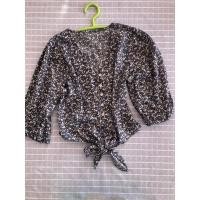 ราคา เสื้อมือสอง ผ้าชีฟอง ลายดอกไม้สีม่วง (13783298299)