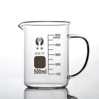 ราคา Beaker with Handle Borosilicate Glass,Measuring Cup, Beaker Mug with Pouring Spout 50-800ml (46203745331)