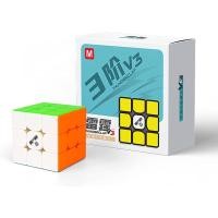 ราคา รูบิค 3x3 รูบิค แม่เหล็ก รูบิค ของ แท้อย่างดี rubik 3x3 rubiks race Qiyi Thunderclap V3 M 3x3 Stickerless magnetic cube (23129703363)