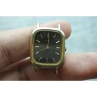 ราคา นาฬิกา Vintage มือสองญี่ปุ่น SEIKO 2320 5390 ปี1993ระบบQuartz ผู้หญิง ทรงสี่เหลี่ยม กรอบทอง หน้าสีน้ำตาล หน้าปัด 21mm (19324302895)