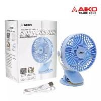 ราคา AIKO พัดลมชาร์จ​ไฟแบบคลิปหนีบ​ ปรับความแรง​ 3​ ระดับ​ หนีบได้ตั้งโต๊ะ​ได้​ ชาร์จ​ไฟ​ USB​ หรือ​ Power​ Bank​ (28524986560)