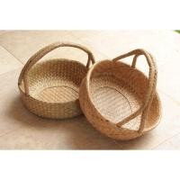 ราคา ตะกร้ากระจูดกลมขอบตื้น Round sedge fiber basket (5002013350)