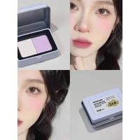 ราคา | 【บลัชออน】 | บลัชออน 4u2 ♚Double Tin Box Blush Matte High Gloss Brightening Blush Purple Nude Makeup Pure Desire Whitening Contouring All-in☚ (53411729088)