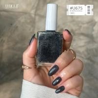 ราคา สีทาเล็บกึ่งเจล U-DELI U-675 Flash Light สีกึ่งเจลกลิตเตอร์แฟลช Dark Blue (ไม่อบ) Vegan Nail-polish (21957654070)