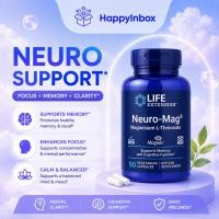ราคา Life Extension Neuro-Mag Magnesium L-Threonate 90 Veg Capsules | Memory & Focus Support (28942601749)
