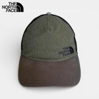 ราคา หมวกมือสอง The North Face สีเขียวทหาร ปักโลโก้สีดำ ด้านหลังเป็นตาข่าย ปรับขนาดได้ สภาพดี (48653841879)