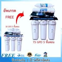 ราคา FAST PURE RO / UNI PURE RO เครื่องกรองน้ำRO 50 GPD 5 ขั้นตอน มี 3 รุ่นถังให้เลือก (4436035185)