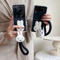 ราคา SAMSUNG 3Dตุ๊กตากระต่ายมือเคสโทรศัพท์สําหรับSamsung Galaxy Z Flip 7 6 4 5 3 สองชั้นฝาครอบIMD (47911255986)