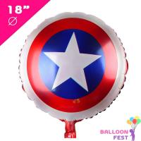 ราคา Balloon Fest ลูกโป่งฟอยล์ โล่กัปตันอเมริกา ขนาด 18 นิ้ว (6202168452)