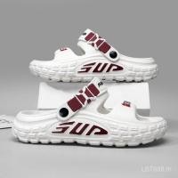 ราคา T Trendy Holeรองเท้าผู้ชายฤดูร้อนEVAหนาSoled Anti-Slip Casualรองเท้าแตะชายหาดกลางแจ้งรองเท้าแตะBreathable SUPกีฬาสไตล์NIKB (57459807801)