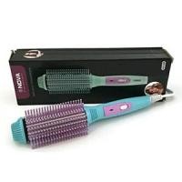 ราคา หวีไฟฟ้ายืดผมตรง ม้วนโรล อุปกรณ์ทำผม Nova สีฟ้า (431805284)