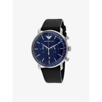 ราคา นาฬิกาข้อมือผู้ชาย Emporio Armani Aviator Chronograph Blue Dial - Black AR11105 (20219510065)