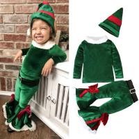 ราคา 3 เด็กหญิงคริสมาสต์คอสเพลย์ซานตาคลอสแขนยาวสีแดงบาน (25574732315)