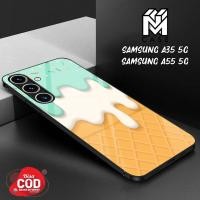 ราคา เคส NM - ล่าสุด SAMSUNG A35 5G / A55 5G Case - 044- เคสแฟชั่น ไอศกรีม Hp Case Softcase Hardcase Back Protector Hp Hardcase 2D Glossy Hp Case เคส เคส Kaca เคสเงา Hp Kesing (56707143858)