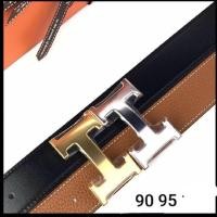 ราคา Hermes belt 95 gold/black fullset (2835110969)
