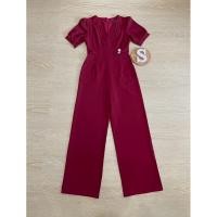 ราคา จั้มสูทขายาวสีแดง งานป้าย come back size s (24669426465)