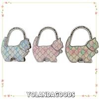 ราคา โยแลนด์กู๊ด1เกล็ดปลาแมวกระเป๋าถือตะขอ,พับกระเป๋าแบบพกพาตะขอสําหรับผู้หญิง,ทนทานดอกไม้พิมพ์สร้างสรรค์แขวนกระเป๋าสําหรับโต๊ (57660121371)