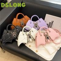 ราคา DSLONG Halloween Crossbody Bag, Adjustable Strap PU Leather Top Handle Bag, Fashion Bat Wing Shaped Shoulder Purse for Women (56611092994)