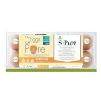 ราคา [8852043354488] S-Pure ไข่ไก่ ขนาด Medium แพค 10 ฟอง (พนักงาน กำชับ ไรเดอร์ ระวังแตก) (53561265670)