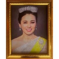 ราคา กรอบรูปพร้อมภาพพระราชินีในรัชกาลที่10 ขนาด15*20นิ้ว (19683311888)