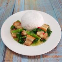 ราคา โมเดลอาหาร ผัดคะน้าหมูกรอบ (5162883917)