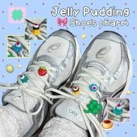 ราคา Jelly pudding shoes charm เจลลี่พุดดิ้ง *แจ้งเปลี่ยนเป็น crocs ได้* ร้อยเชือกรองเท้าผ้าใบ jibbitz (29633564926)