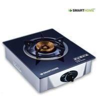 ราคา SMARTHOME เตาแก๊สหัวเดียว แบบกระจกนิรภัย SM-GA1H-01 (18991953166)