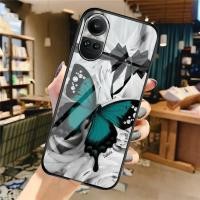 ราคา HP (U 308) Oppo Reno 10 5g Reno 10 Pro Plus 5g Glass Softcase - Oppo Reno 10 5g Reno 10 Pro Plus 5g ปลอกมือถือ - Glossy Glass Softcase Oppo Reno 10 5g- เคส Cool Oppo reno 10 5g Reno10 Pro Plus 5g- เคส