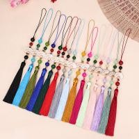 ราคา 10ซม.สีขาวพัดลมพู่บุ๊คมาร์คSuiziสไตล์โบราณHanfu Cheongsamกระโปรงอุปกรณ์เสริมเสื้อผ้ากดLapelกล่องขนมแต่งงานSui ACK7 (45361679489)