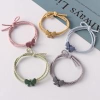 ราคา จุดพร้อมสต็อก คู่โบว์ผมเชือกผมแหวนน่ารักเล็กๆน้อยๆยางรัดหัวเชือกอุปกรณ์ผมสร้อยข้อมือแฟนแฟนของขวัญมือเชือกคู่ผีเสื้อปม สอง (55360579505)