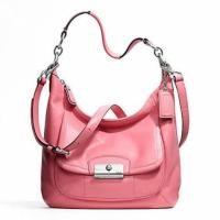 ราคา -USED- Coach kristin leather hobo สีชมพู (51178318)