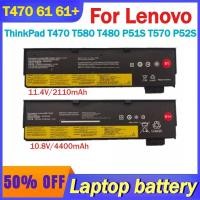 ราคา T470 61 61 + 11.4V/2110mAh 10.8V/4400mAh แบตเตอรี่ลิเธียมโพลิเมอร์แล็ปท็อปสําหรับ Lenovo ThinkPad T470 T580 T480 P51S T570 P52S (56160477816)
