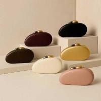 ราคา C Designer Shell Shape Clutch With Metallic Closure Chain Dinner Purse Women Evening Party Leather (53910905208)