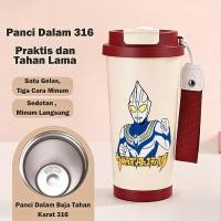 ราคา TERMOS Ultraman Cosmos แก้วน้ําแบบพกพา Roblox Coffee Thermos ขวดดื่ม 500ML สแตนเลส 316 Leakproof 2 โหมดดื่ม 4 สี BPA ฟรี (50861523910)