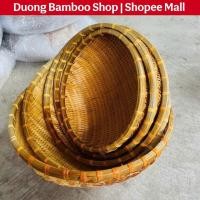 ราคา (คอมโบ 5) ตะกร้าไม้ไผ่ - กระชอนไม้ไผ่รมควัน - สินค้าธรรมชาติ ทนปลวก ทนทาน ปลอดภัย (42212207276)