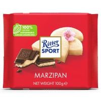 ราคา ริตเทอร์สปอร์ตช็อกโกแลตสอดไส้ถั่วอัลมอนด์บด 100ก Ritter Sport Rum Marzipan Chocolate 100g [4000417025005 ] (47010320669)