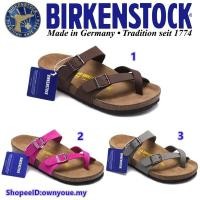 ราคา Birkenstock Mens/Womens Classic Cork Sandals รองเท้าชายหาด Mayari series 35-46 3 สี (53808555448)