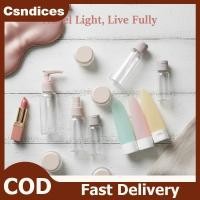 ราคา Csndices Travel Bottles Set 11in1 Leakproof Liquid Containers Squeezable สําหรับ Skincare Make Up Cosmetic Travel Kit TH (53259897944)